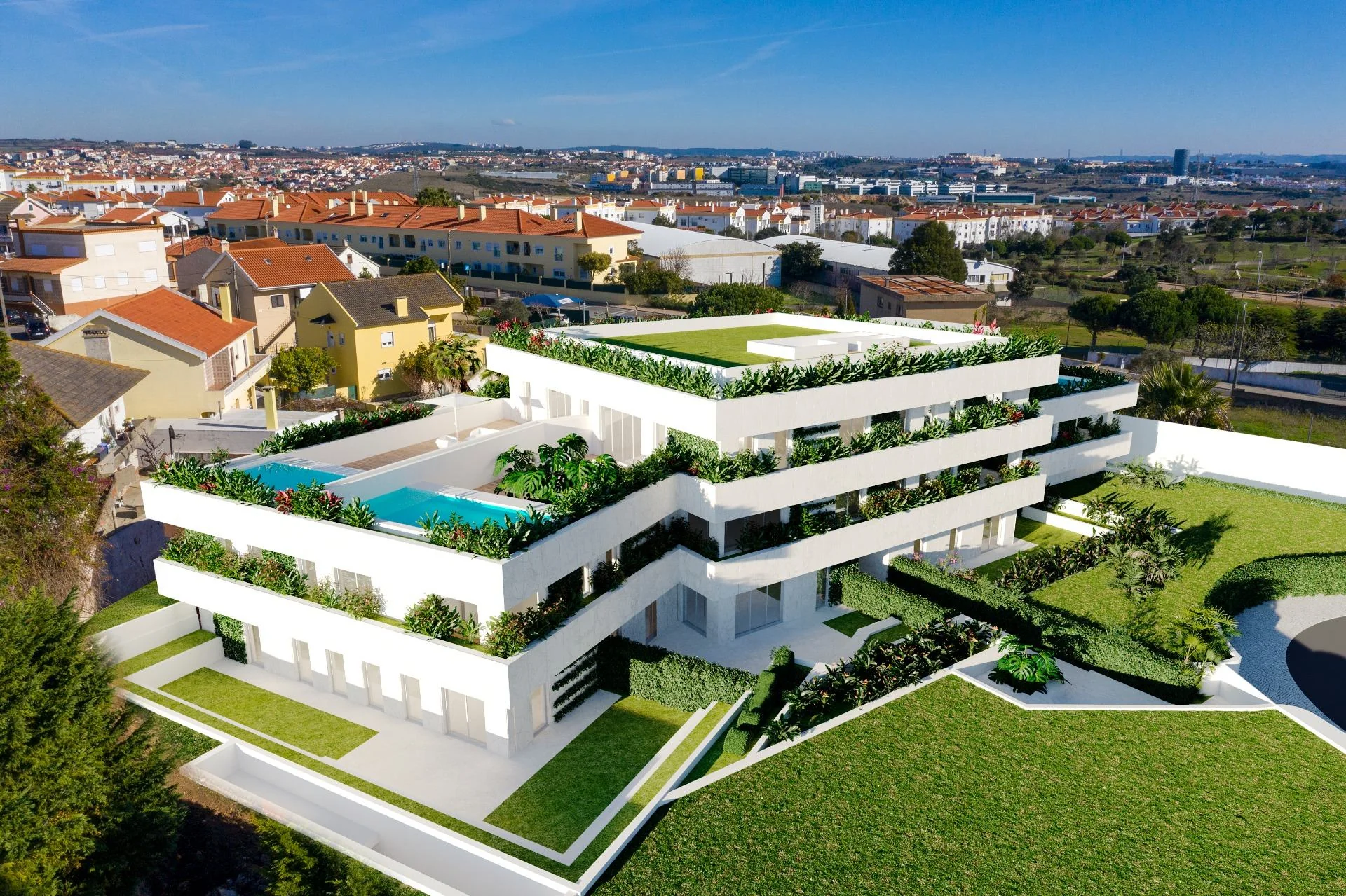 An aerial architectural perspective — Sta. Sofia Heritage